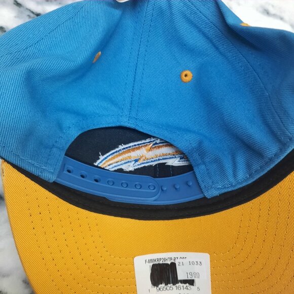 Chargers NFL Team Headwear Hat - One Size Fits All Blue & Yellow 100% Cotton - Picture 5 of 5